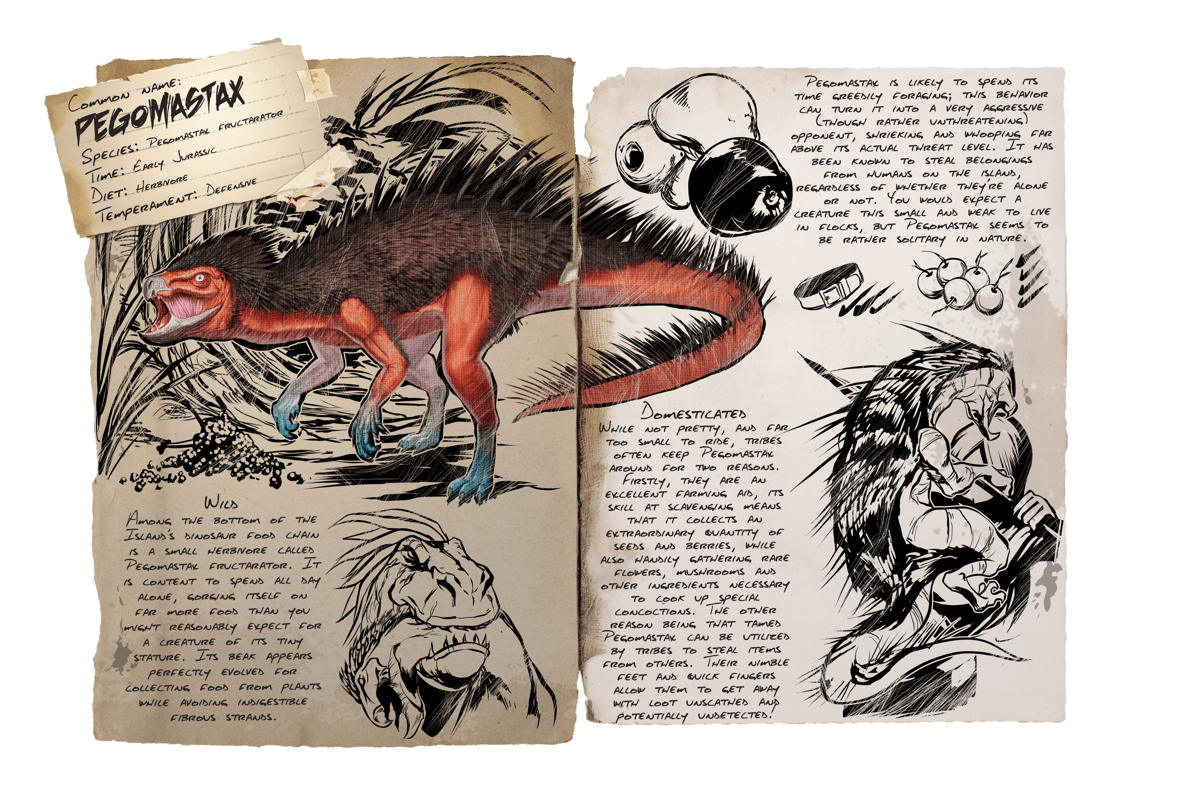 Pegomastax · Dossier