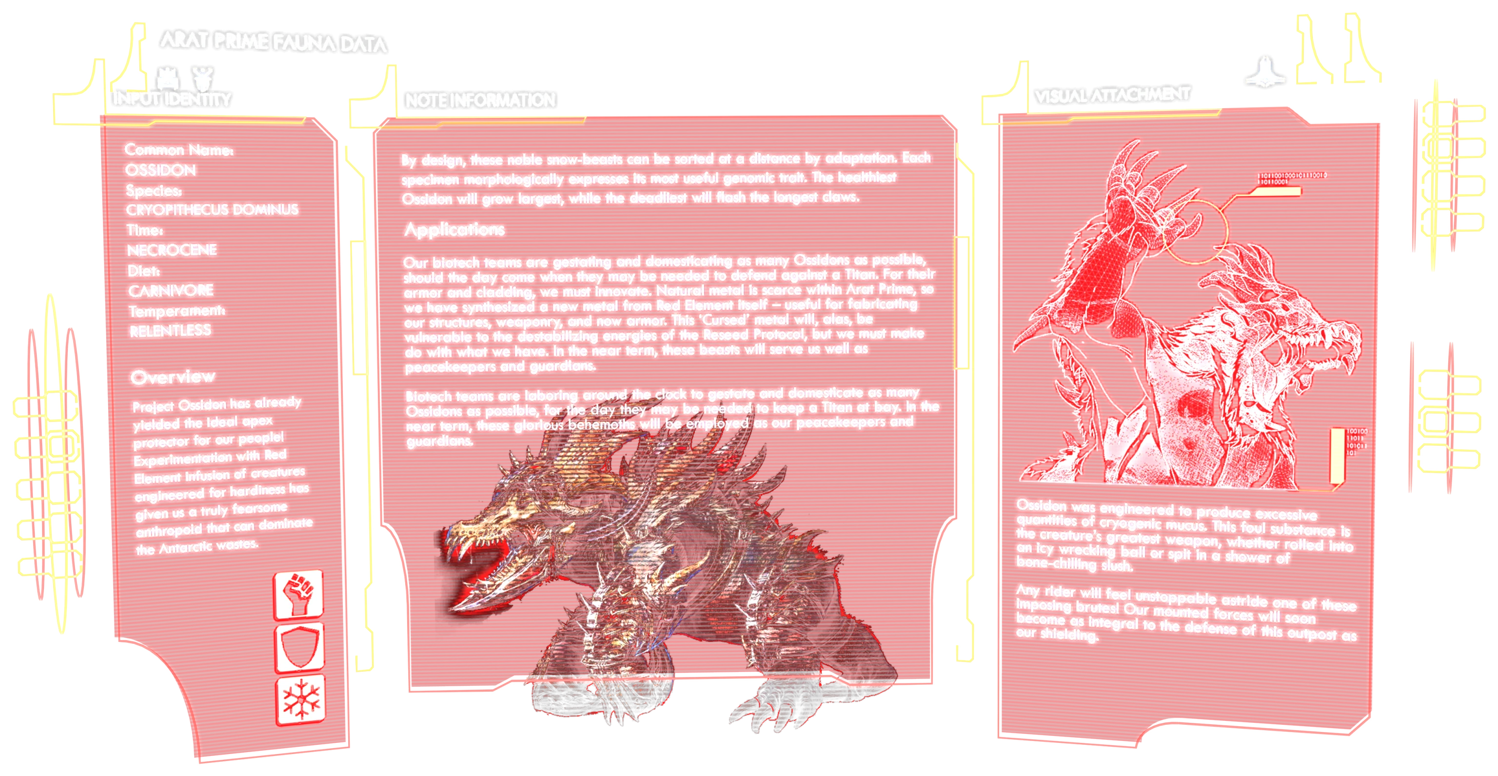 Ossidon · Dossier